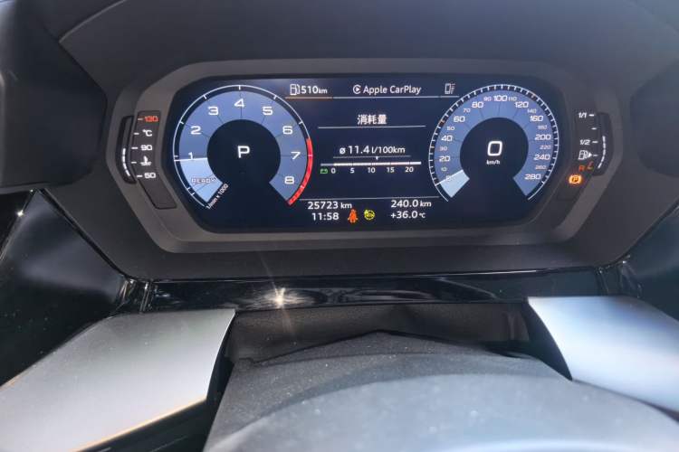 Used Audi A3 2024 Sportback 35 TFSI Fashionable Sports Model Odometer Close Up