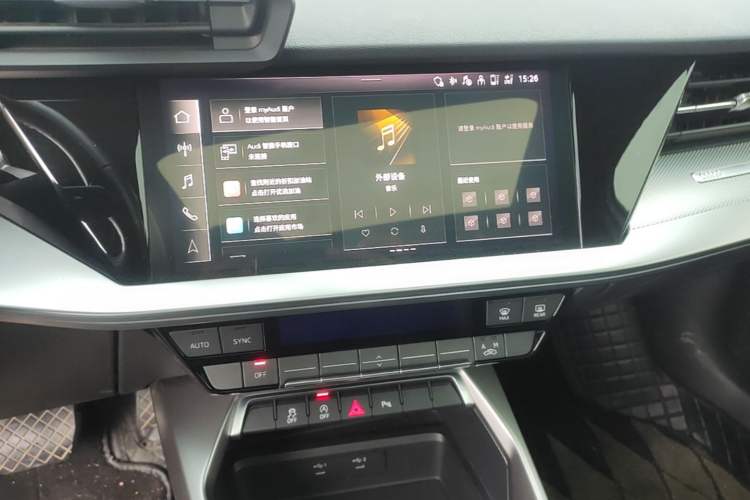 Used Audi A3 2024 A3L Limousine 35 TFSI Fashion Sport Model Audio And AC Panel