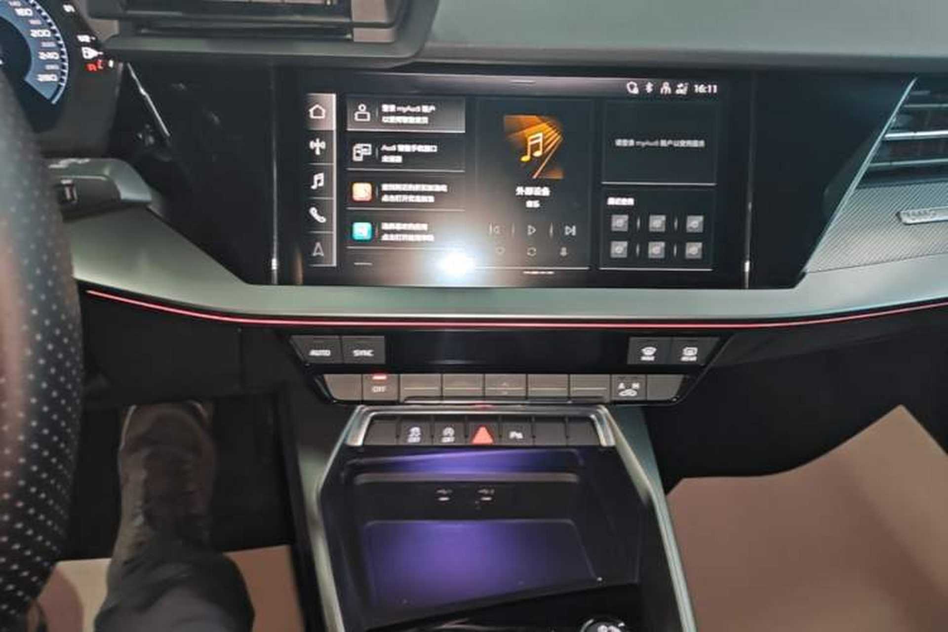 Used Audi A3 2024 A3L Limousine 35 TFSI Fashion Sport Model Audio And AC Panel