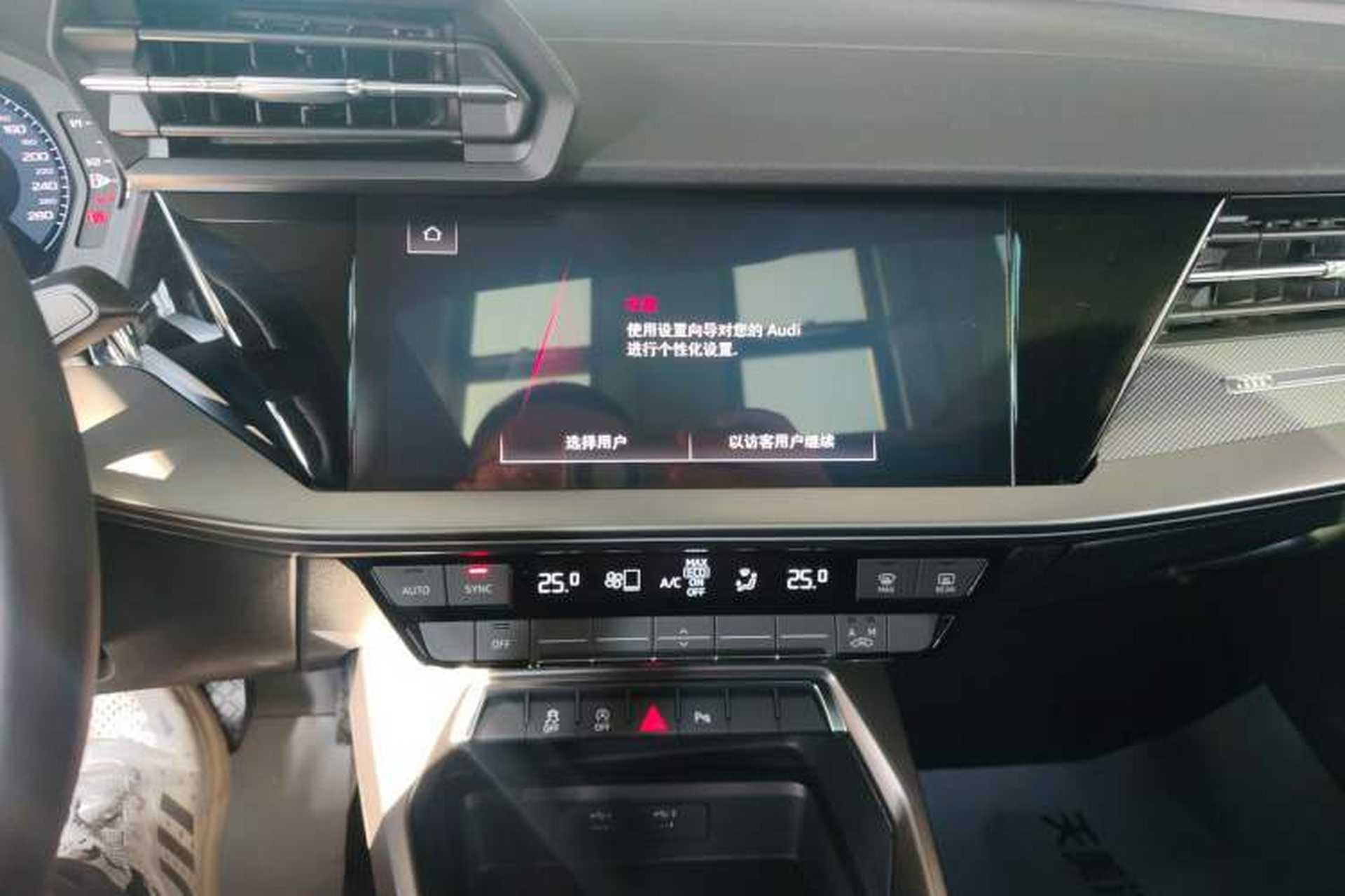Used Audi A3 2024 A3L Limousine 35 TFSI Fashion Sport Model Audio And AC Panel