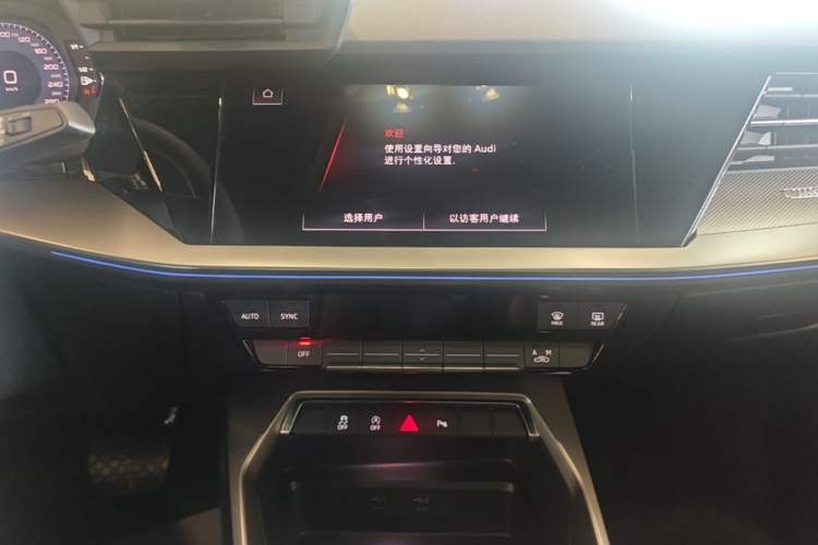 Used Audi A3 2024 A3L Limousine 35 TFSI Fashion Sport Model Audio And AC Panel