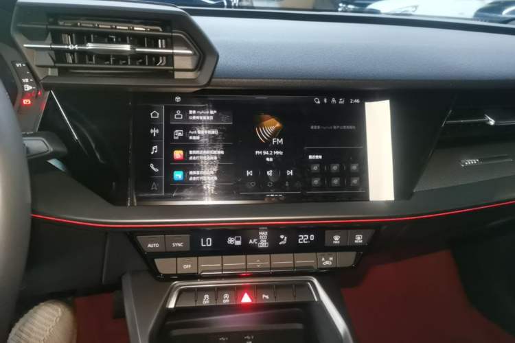 Used Audi A3 2024 A3L Limousine 35 TFSI Fashion Sport Model Audio And AC Panel