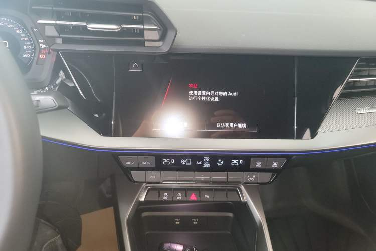 Used Audi A3 2024 A3L Limousine 35 TFSI Fashion Sport Model Audio And AC Panel