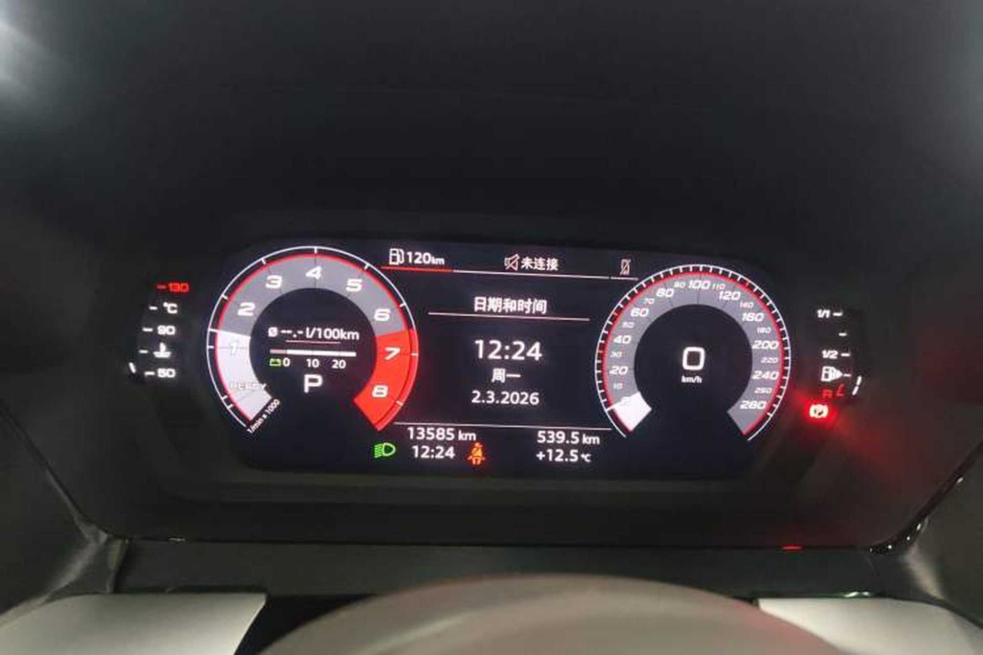 Used Audi A3 2024 A3L Limousine 35 TFSI Fashion Sport Model Instrument Cluster