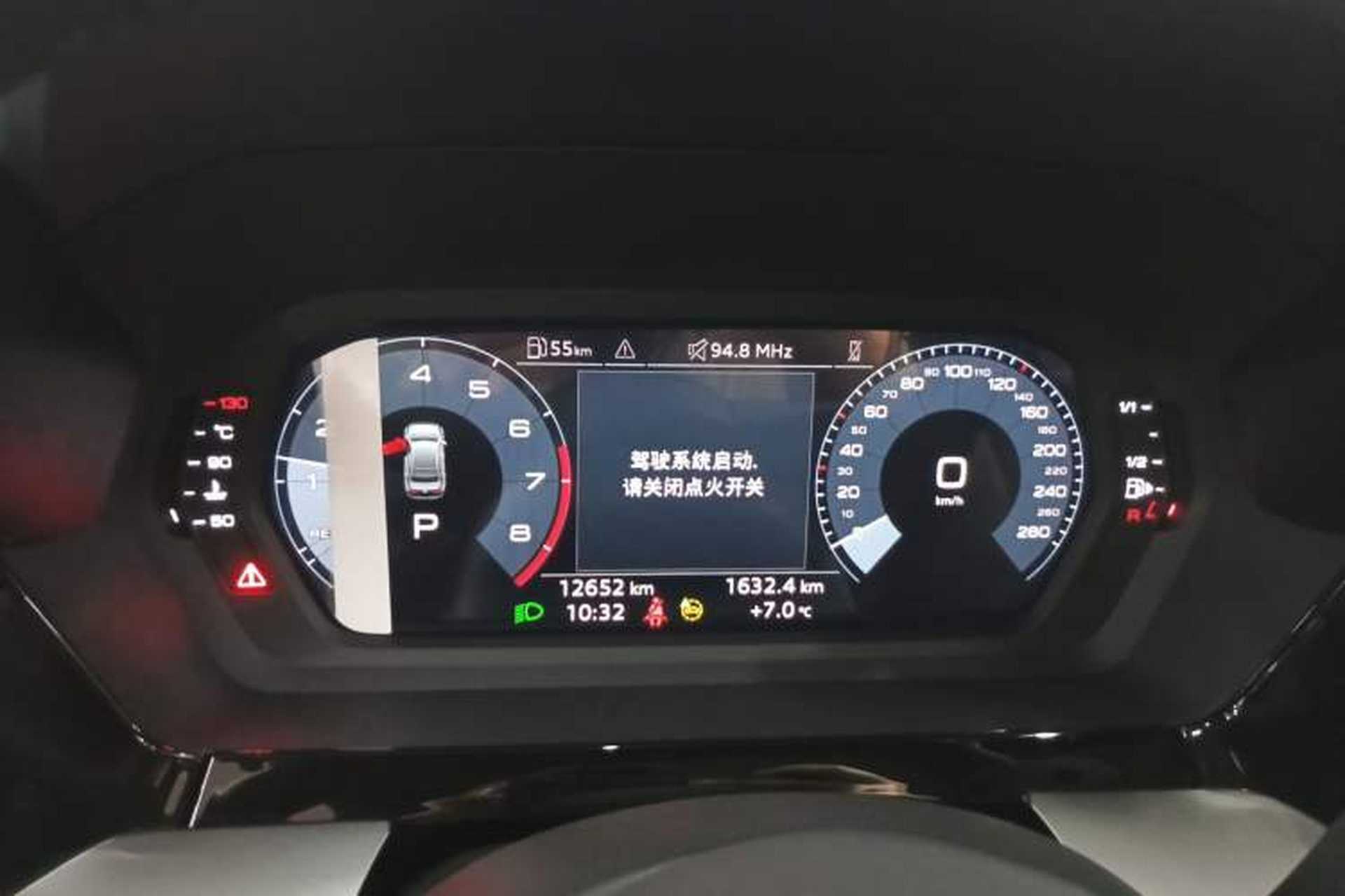 Used Audi A3 2024 A3L Limousine 35 TFSI Fashion Sport Model Instrument Cluster