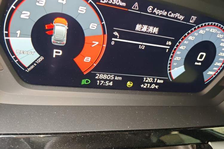 Used Audi A3 2024 Sportback 35 TFSI Fashionable Sports Model Odometer Close Up