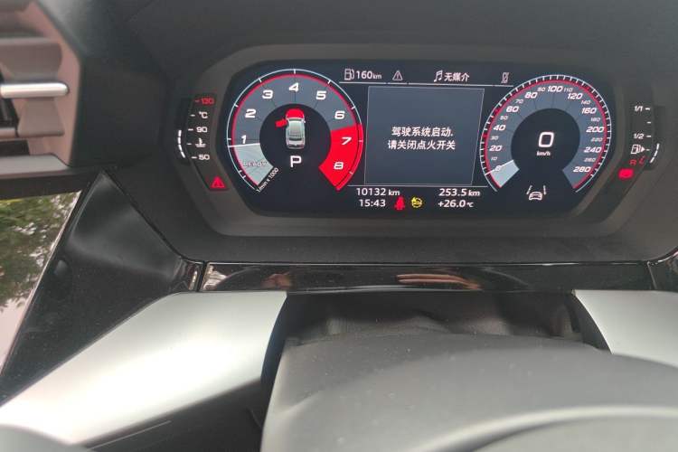 Used Audi A3 2024 A3L Limousine 35 TFSI Fashion Sport Model Odometer Close Up