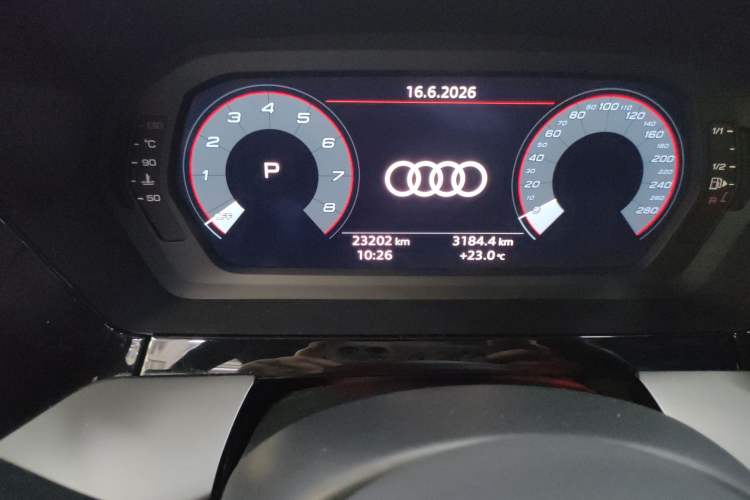 Used Audi A3 2024 Sportback 35 TFSI Fashionable Sports Model Odometer Close Up