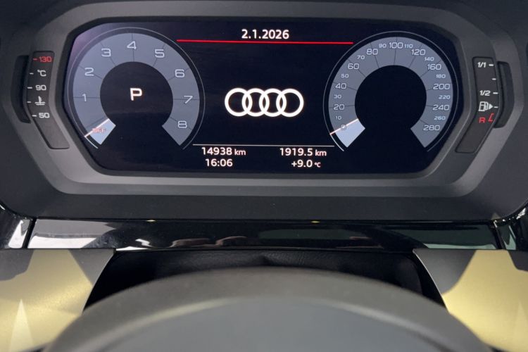 Used Audi A3 2024 A3L Limousine 35 TFSI Fashion Sport Model Odometer Close Up