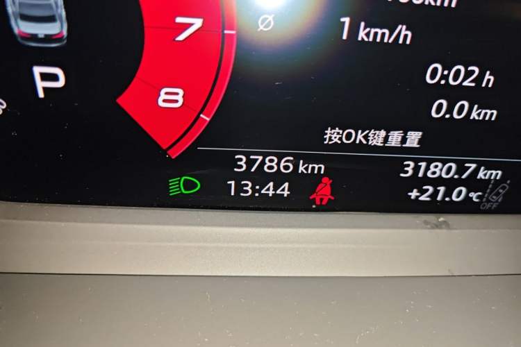 Used Audi A3 2025 A3L Limousine 35TFSI Prestige Edition Odometer Close Up