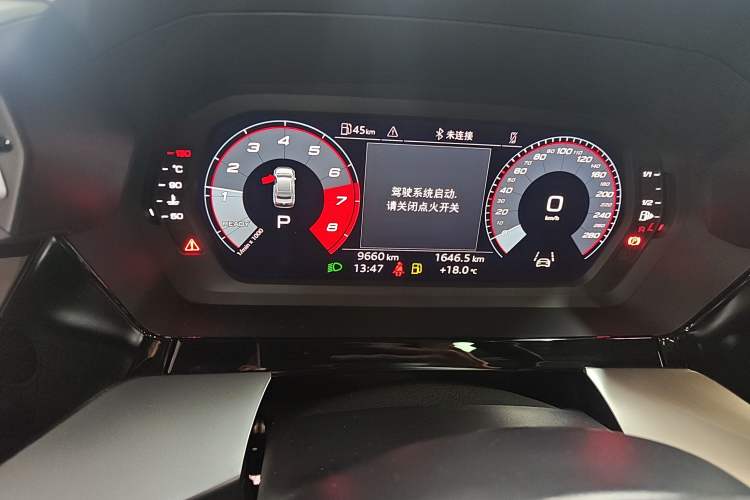 Used Audi A3 2025 A3L Limousine 35TFSI Prestige Edition Odometer Close Up