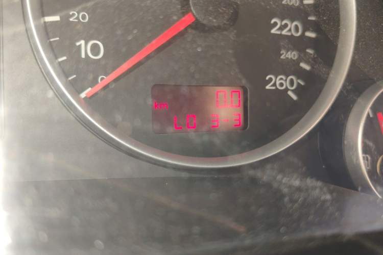 Used Audi A4 2008 1.8T manual Comfort trim level Odometer Close Up