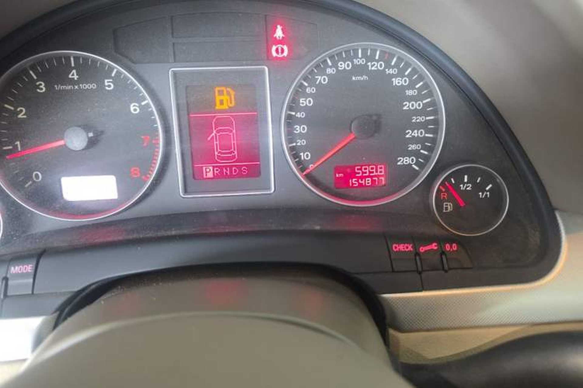 Used Audi A4 2008 2.0T Automatic Luxury Edition Odometer Close Up