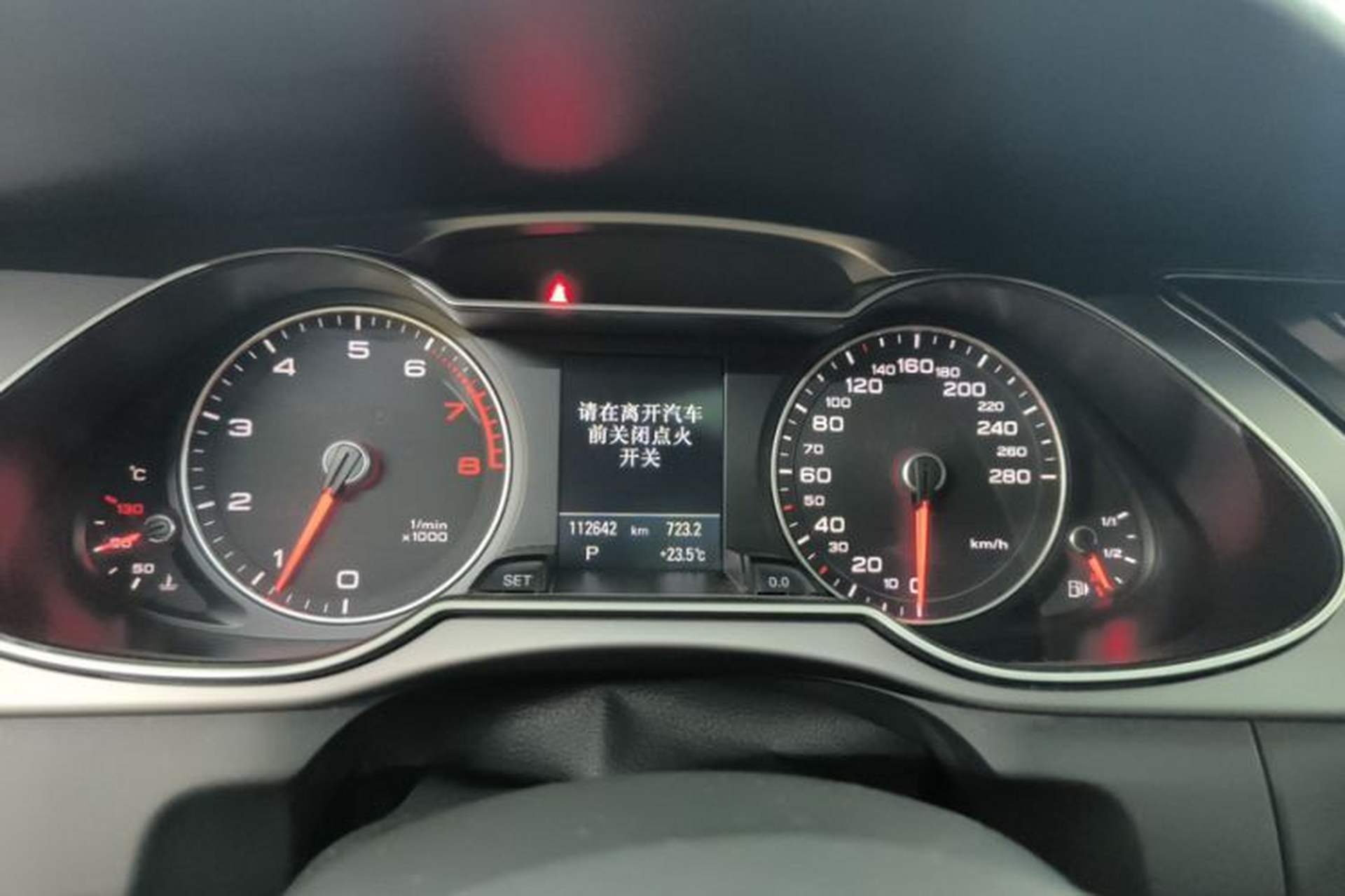 Used Audi A4 2013 40 TFSI allroad quattro Comfort model Odometer Close Up