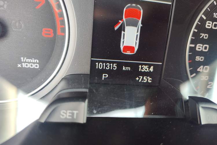 Used Audi A4 2014 40 TFSI allroad quattro plus version Odometer Close Up