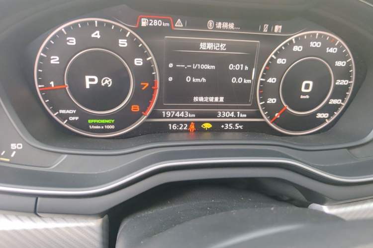 Used Audi A4 2017 45 TFSI allroad quattro Sport model Odometer Close Up