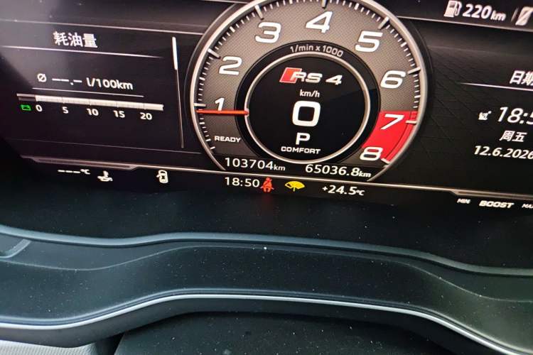 Used Audi A4 2017 45 TFSI allroad quattro Fashion Edition Odometer Close Up