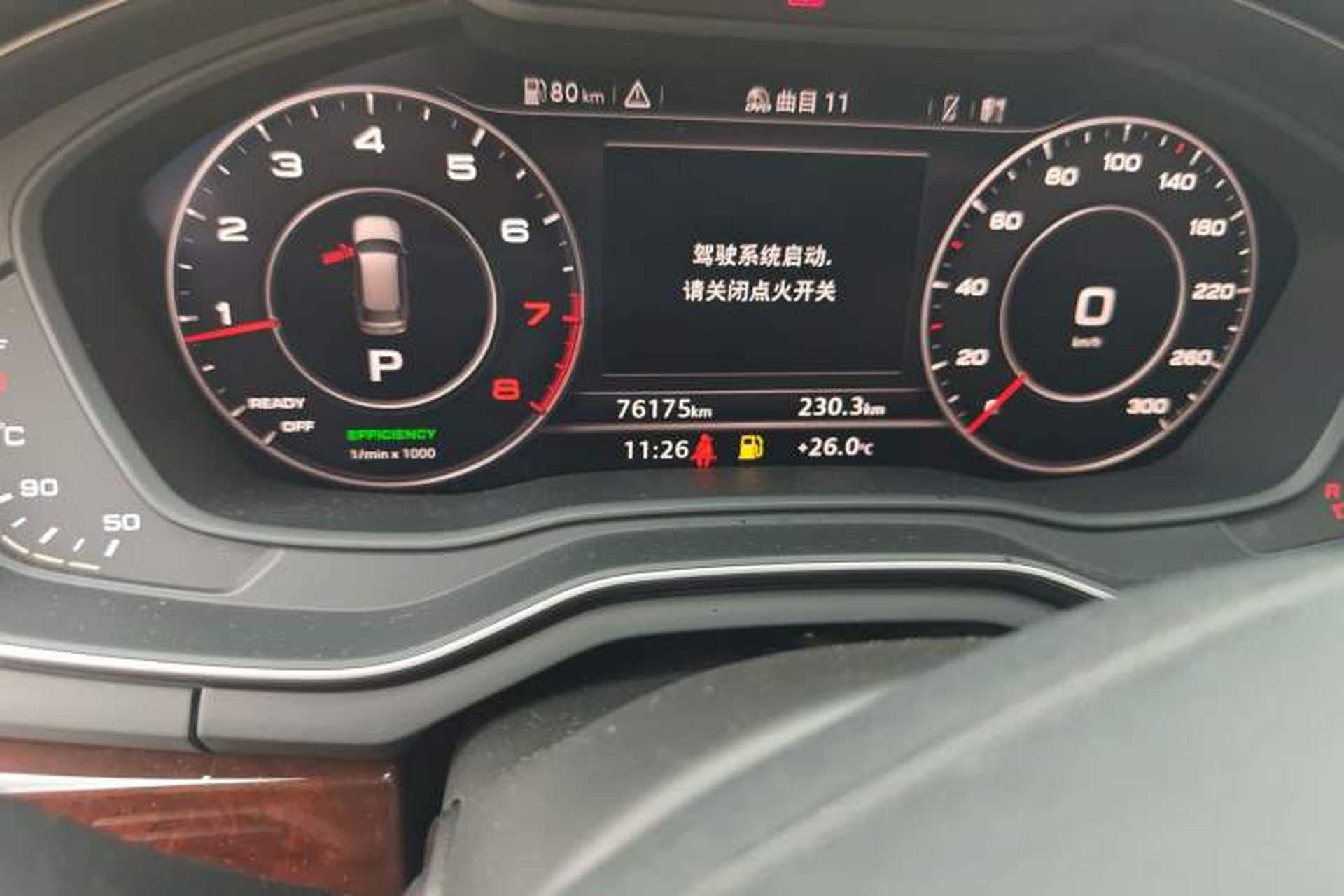 Used Audi A4 2017 45 TFSI allroad quattro Sport model Odometer Close Up