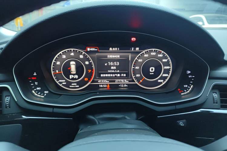 Used Audi A4 2017 45 TFSI allroad quattro Sport model Odometer Close Up