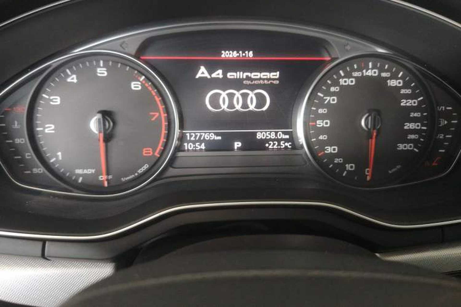 Used Audi A4 2017 45 TFSI allroad quattro Fashion Edition Odometer Close Up