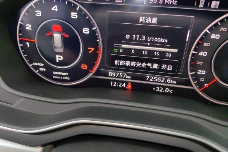 Used Audi A4 2019 45 TFSI allroad quattro Fashion Edition Odometer Close Up