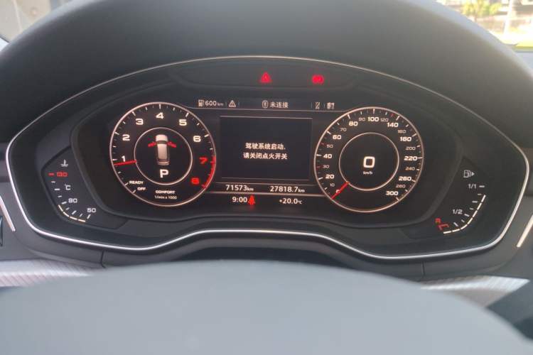 Used Audi A4 2019 45 TFSI allroad quattro Sport model Odometer Close Up