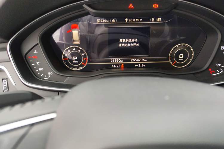 Used Audi A4 2019 45 TFSI allroad quattro Sport model Odometer Close Up