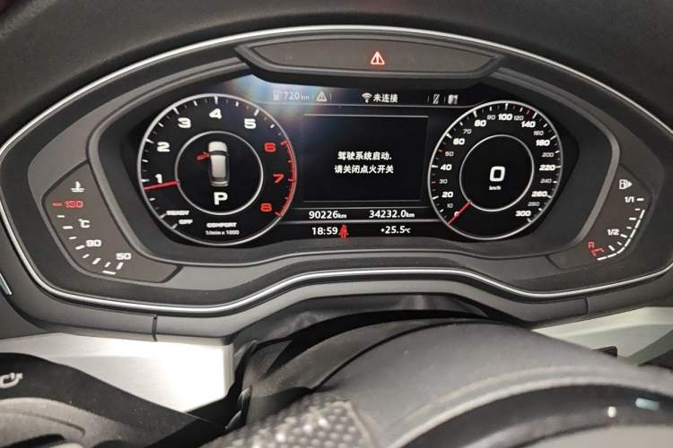 Used Audi A4 2020 Avant Futurist 40 TFSI Luxury Dynamic Model Odometer Close Up