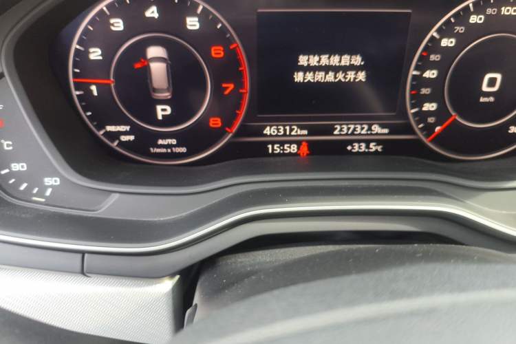 Used Audi A4 2020 Avant Avant-garde 40 TFSI Fashionable and Dynamic Model Odometer Close Up