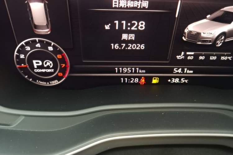 Used Audi A4 2020 Avant Futurist 40 TFSI Luxury Dynamic Model Odometer Close Up
