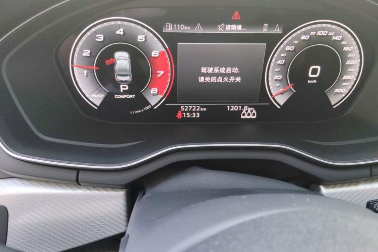 Used Audi A4  Odometer Close Up