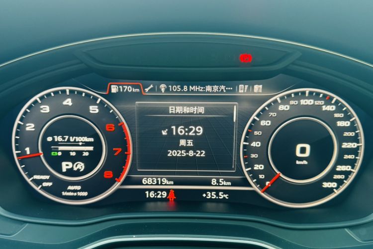 Used Audi A4 2020 Avant Avant-garde 40 TFSI Fashionable and Dynamic Model Odometer Close Up