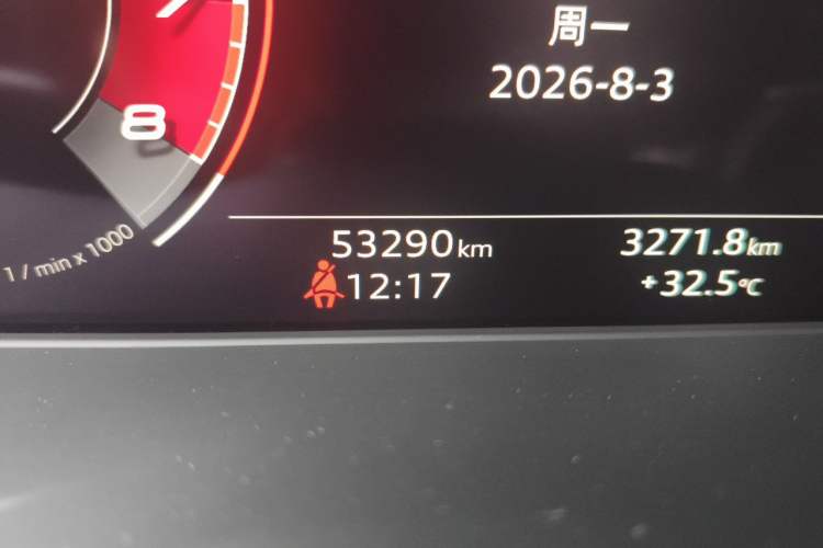 Used Audi A4 2021 Avant 40 TFSI Pioneer Star Edition Odometer Close Up