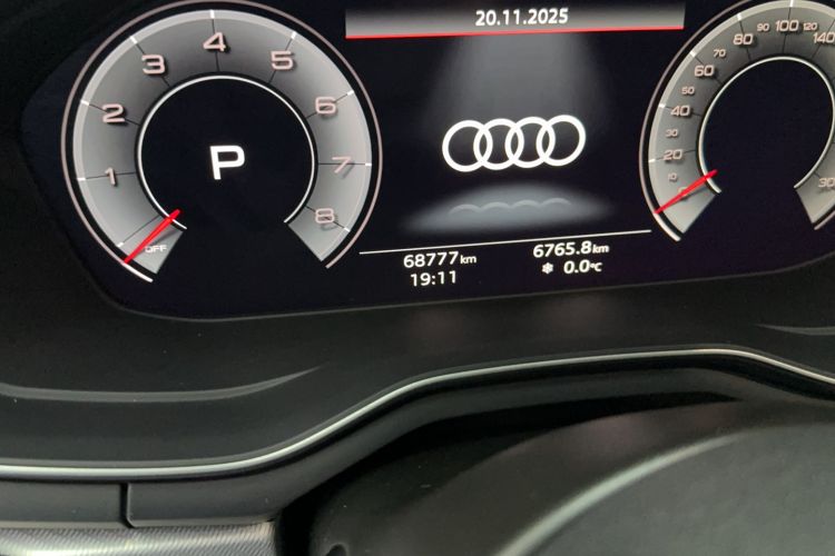 Used Audi A4 2022 Avant 40 TFSI Fashion Dynamic Model Odometer Close Up