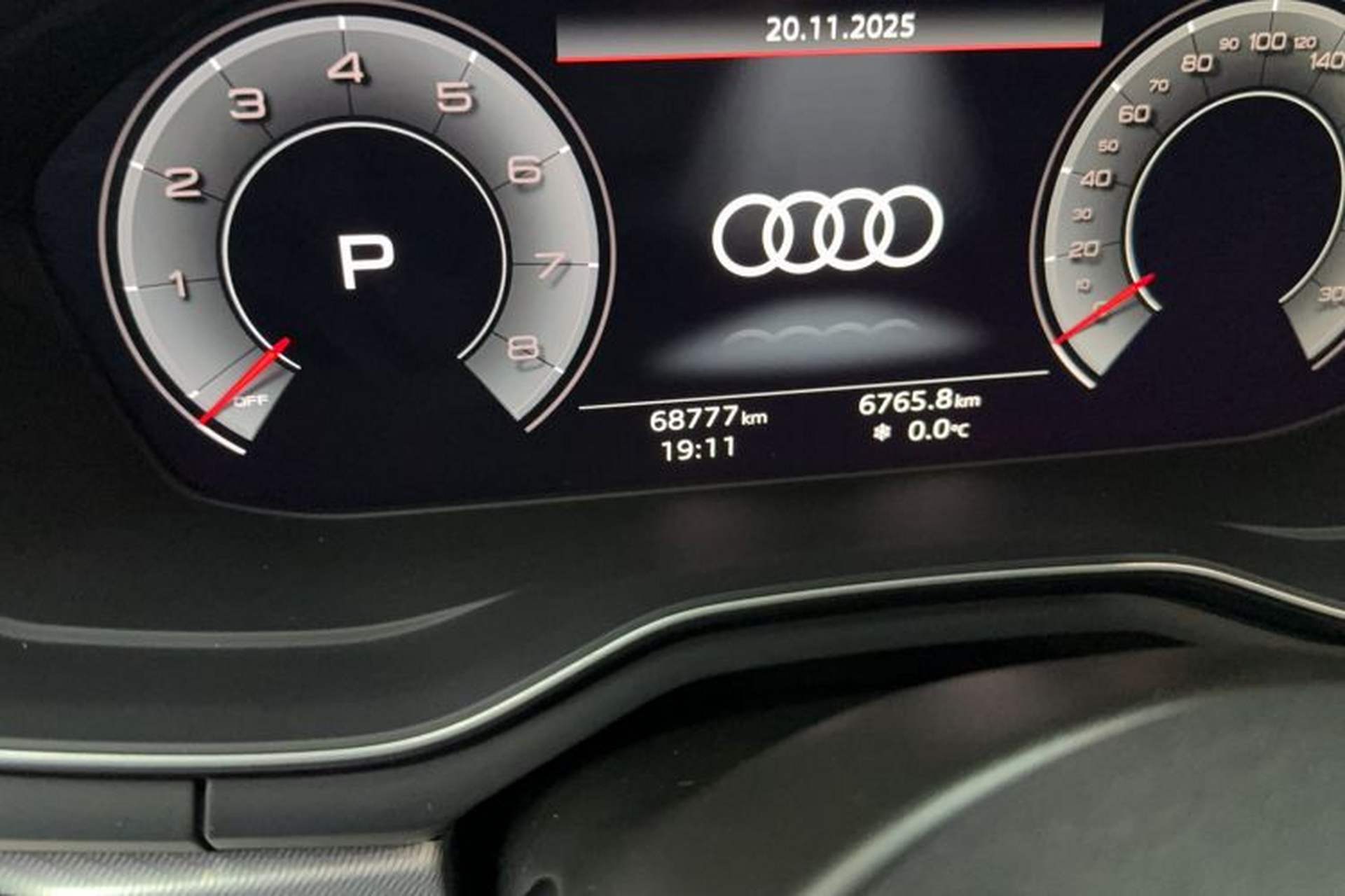 Used Audi A4 2022 Avant 40 TFSI Fashion Dynamic Model Odometer Close Up
