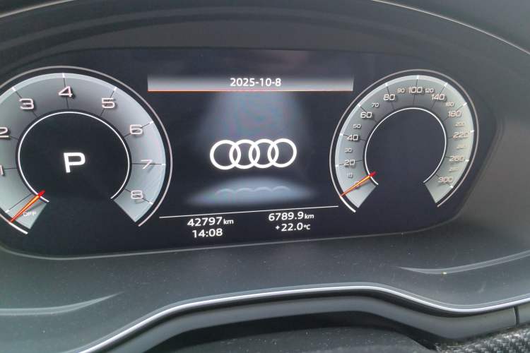 Used Audi A4 2022 Avant 40 TFSI Fashion Dynamic Model Odometer Close Up