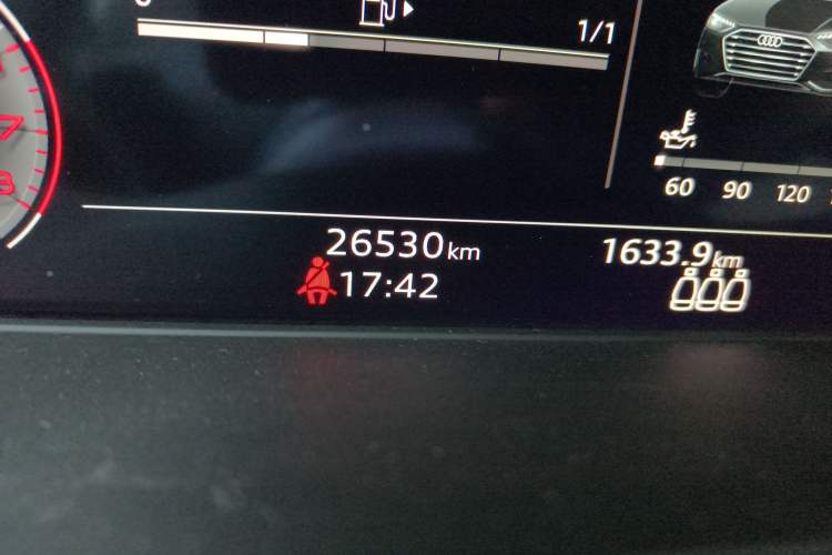 Used Audi A4 2024 Avant 40 TFSI Fashion Sport Model Odometer Close Up