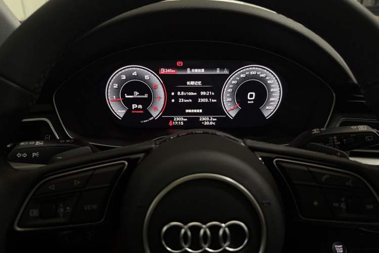 Used Audi A4 2024 Avant 40 TFSI Fashion Sport Model Odometer Close Up