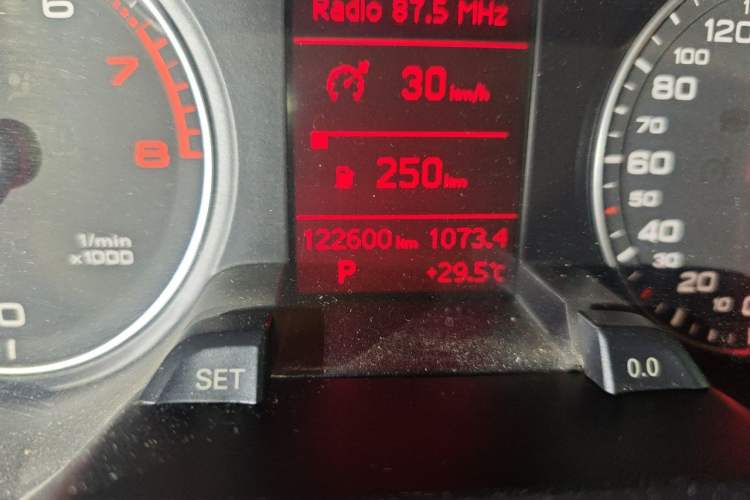 Used Audi A4L 2009 2.0 TFSI Technology Edition Odometer Close Up