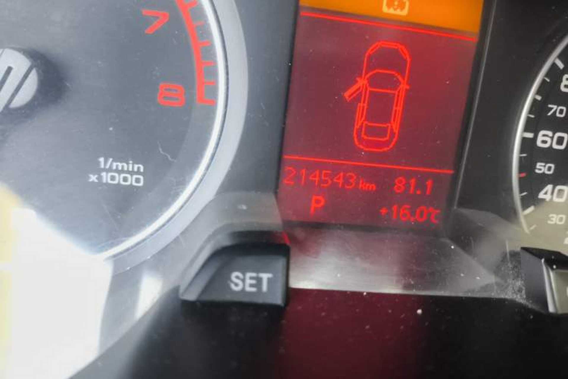 Used Audi A4L 2011 2.0 TFSI Comfort Model Odometer Close Up