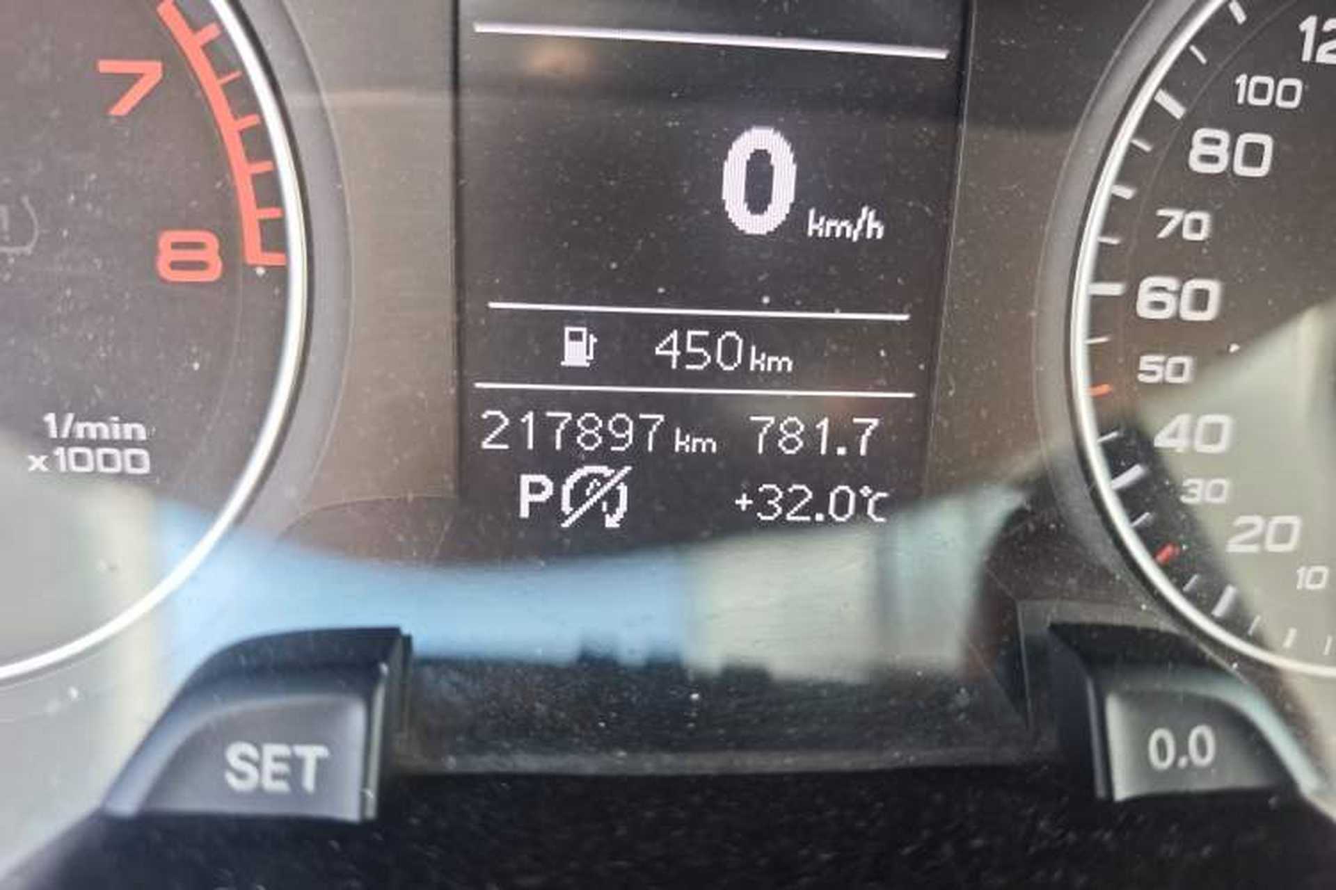 Used Audi A4L 2013 35 TFSI Automatic Comfort Model Odometer Close Up