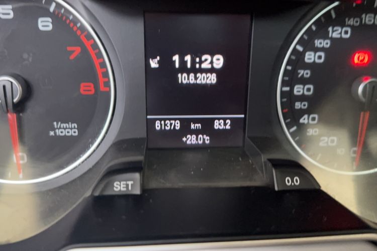 Used Audi A4L 2015 35 TFSI Automatic Technology Model Odometer Close Up