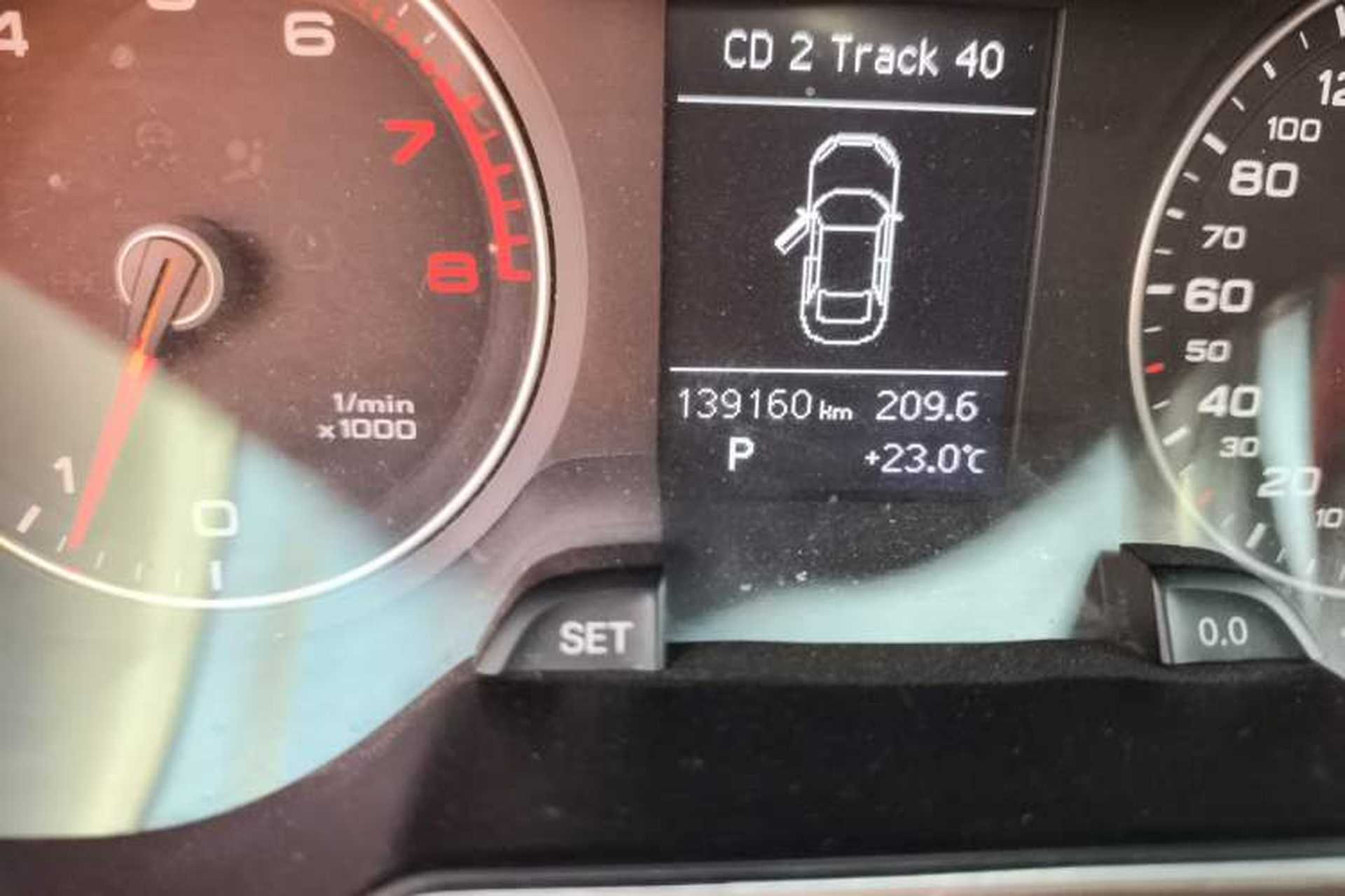 Used Audi A4L 2015 30 TFSI Automatic Comfort Model Odometer Close Up