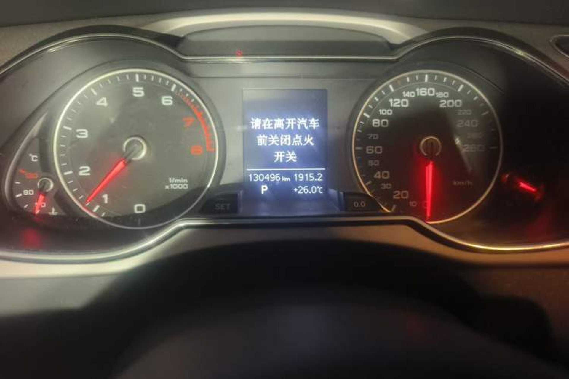 Used Audi A4L 2015 35 TFSI Automatic Standard Model Odometer Close Up