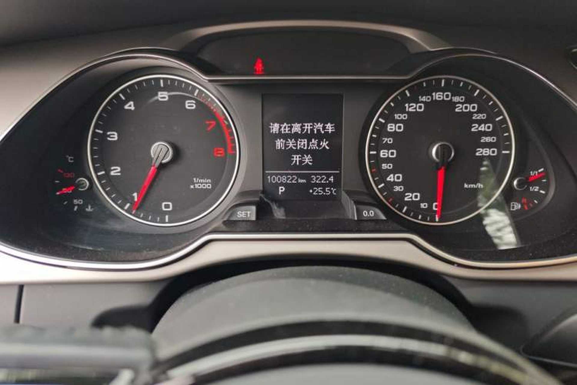 Used Audi A4L 2015 35 TFSI Automatic Standard Model Odometer Close Up