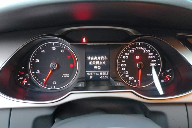 Used Audi A4L 2015 35 TFSI Automatic Standard Model Odometer Close Up