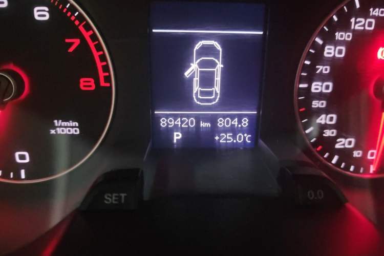 Used Audi A4L 2015 35 TFSI Automatic Standard Model Odometer Close Up
