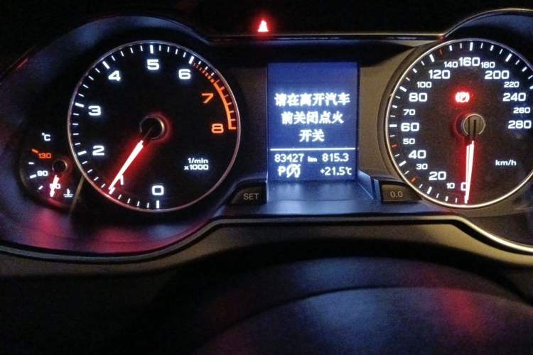 Used Audi A4L 2015 35 TFSI Automatic Comfort Model Odometer Close Up
