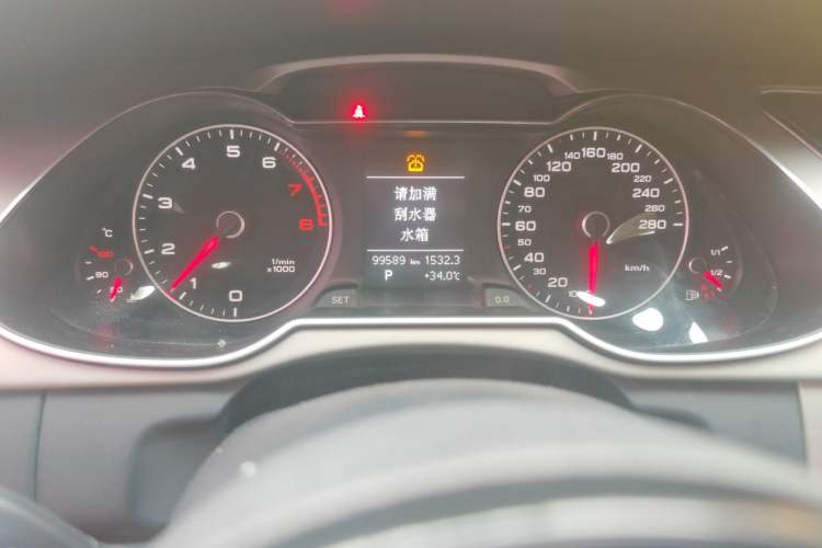 Used Audi A4L 2015 35 TFSI Automatic Standard Model Odometer Close Up