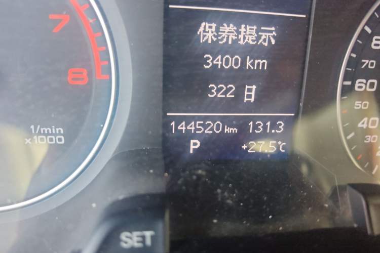 Used Audi A4L 2015 35 TFSI Automatic Comfort Model Odometer Close Up
